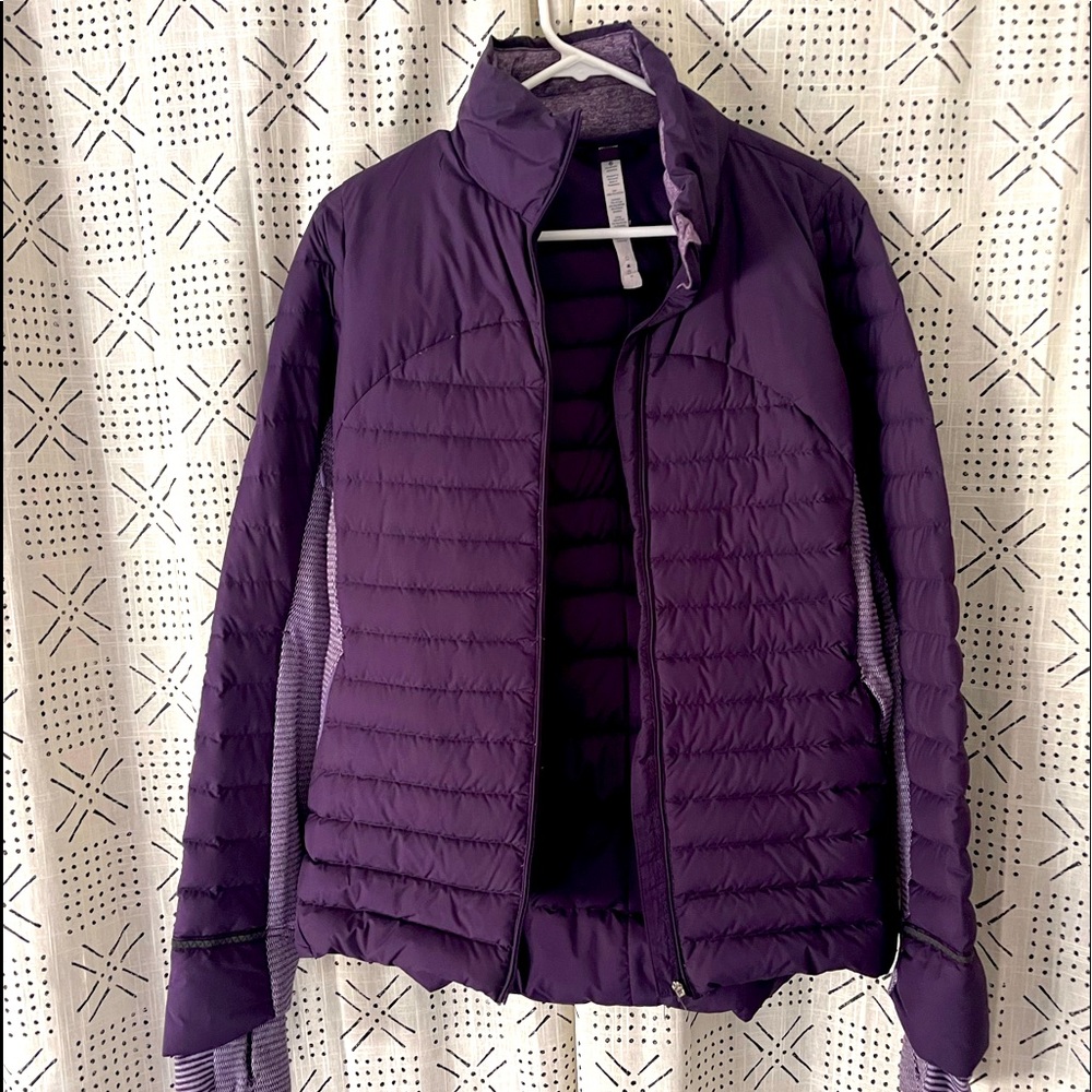Lululemon purple quilted jacket